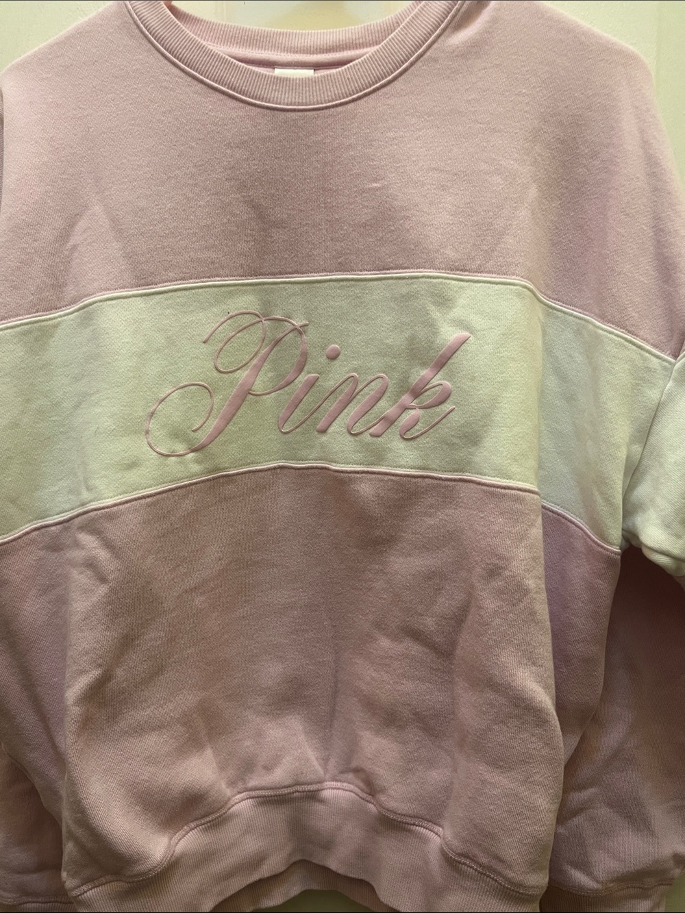 PINK Victoria's Secret Pastel Pink Crewneck Sweatshirt
